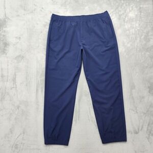 Soybu Pants Mens 2XL Blue Knit Jogger Elastic Waist Pockets Stretch Gym Athletic